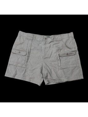Cabelas Shorts Mens 46 Khaki Tan Pocket Outdoor Hiking Cargo Utility Beige